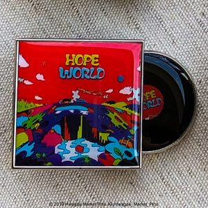 Hope World Vinyl Sliding Mixtape Pin