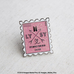 Speak Yourself World Tour Forever Stamp Pin: Chicago - GLITTER