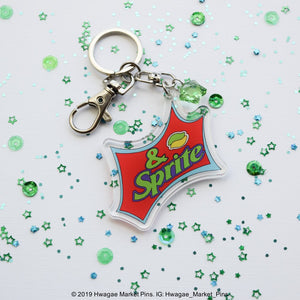 & Sprite Acrylic Charm Keychain