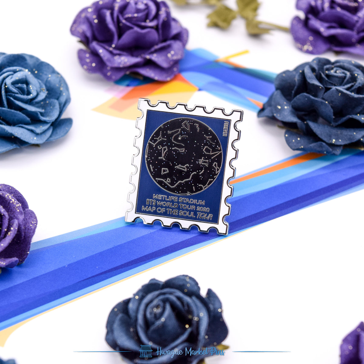 [MetLife Stadium] MOTS WORLD TOUR 2020 Star Map Forever Stamp Pin ...